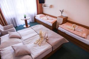 Penzion Tři pumpy客房内的一张或多张床位