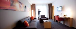Prostor za sedenje u objektu Hotel de la Source
