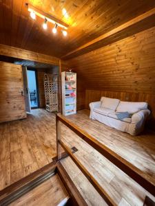 Postel nebo postele na pokoji v ubytování Ludvíkova Chalupa