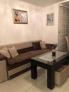 salon z kanapą i stołem w obiekcie Apartment Nicola w mieście Mostar