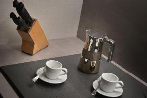 Set per la preparazione di tè e caffè presso Chalet Matteo