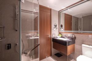 Baðherbergi á Rocase Boutique Hotel Wuxi