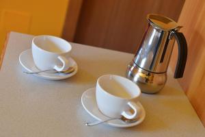Set per la preparazione di tè e caffè presso Chalet Matteo