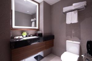 Baðherbergi á Rocase Boutique Hotel Wuxi