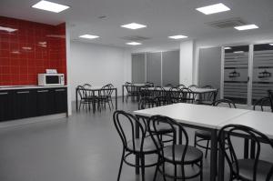 Kuchyň nebo kuchyňský kout v ubytování Hostel Divino Morales