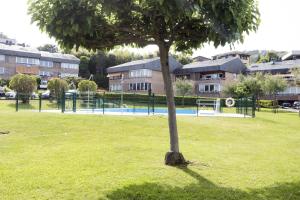 A garden outside Olabide by Smiling Rentals