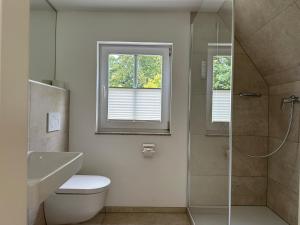 Koupelna v ubytování Waldhotel Eichenhof