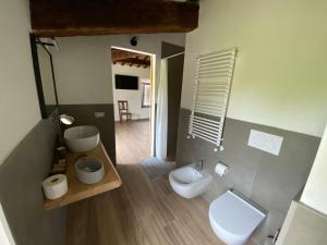 Koupelna v ubytování Ca Baruffa B&B
