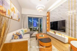 Posezení v ubytování Manzil - 2BR in Downtown nr Burj & Dubai Mall