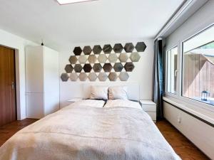 Voodi või voodid majutusasutuse Panorama apartment for 2 near Zermatt with parking! toas