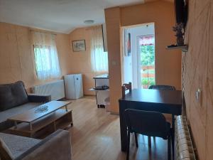SAŠA في كولاسين: غرفة معيشة مع أريكة وطاولة