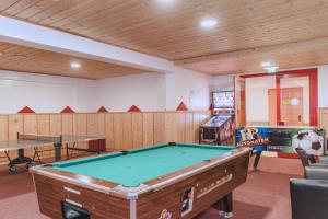 a room with a pool table and ping pong balls at ALPINE Appartement 208 Schladming by globboard in Schladming