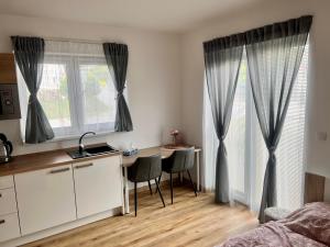 Postel nebo postele na pokoji v ubytování Apartmán Roda1 Malé Lipno