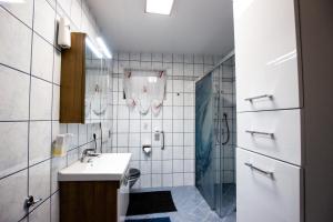 Koupelna v ubytování Ferienwohnung in Feldkirchen Dagmar und Christian! + 37 fotografií