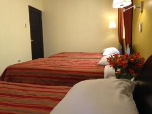 Postel nebo postele na pokoji v ubytování Hostal & Apartments El Triunfo