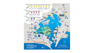 a map of positano positano attractions at Dormir sur un bateau in Cap d'Agde