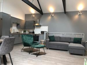 Η κουζίνα ή μικρή κουζίνα στο Modern~ Reverse Level~2 bed~Townhouse~Central~Penzance