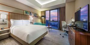 TV a/nebo společenská místnost v ubytování Hilton Garden Inn Istanbul Atatürk Airport