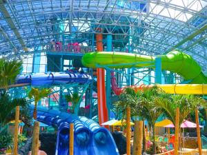 a large water park with a water slide at Coastal Harmony in Foley
