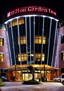 a building with a sign that reads hilton garden inn at Hilton Garden Inn Kocaeli Sekerpinar in Şekerpınarı