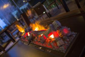 an overhead view of a fire in an oven at Hilton Garden Inn Istanbul Beylikduzu in Istanbul