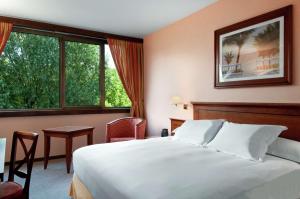 Postel nebo postele na pokoji v ubytování Hilton Strasbourg
