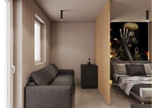 Posezení v ubytování La Pergola Suites