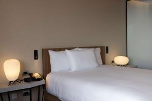Cama ou camas em um quarto em Hilton Garden Inn Lima Miraflores