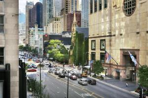 Nespecifikovaný výhled na destinaci Chicago nebo výhled na město při pohledu z hotelu