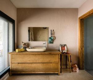 Koupelna v ubytování A Fascinating Toscana_like home in Urla