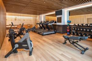 Fitness centrum a/nebo fitness zařízení v ubytování The Duniway Portland, A Hilton Hotel
