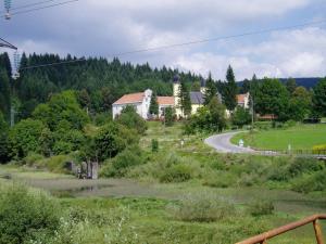 a road leading to a house on a hill at Restful Holiday Home in Vrbovsko with Garden and Barbecue in Vrbovsko