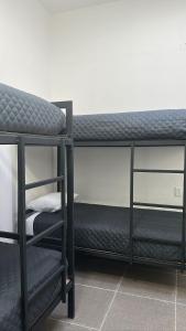 Letto o letti a castello in una camera di CHECK INN HOSTAL AEROPUERTO GDL