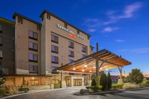 a rendering of a hotel with a building at SpringHill Suites Pigeon Forge in Pigeon Forge