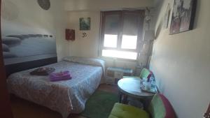 Postel nebo postele na pokoji v ubytování GAIA Hab doble con baño compartido