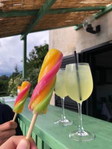 Nápoje v ubytování Agriturismo Tra Le Colline