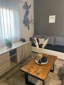 Posezení v ubytování Eucalyptοs house
