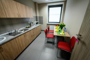 A kitchen or kitchenette at HOSTEL PARKOWY