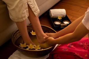 Lázně a/nebo wellness v ubytování The Trans Resort Bali