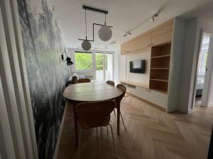 Televízia a/alebo spoločenská miestnosť v ubytovaní LTC Apartments Wzgórze św Maksymiliana