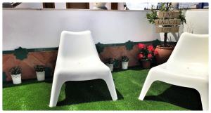 Zona de estar de Basic Hotel Puerta de Sevilla
