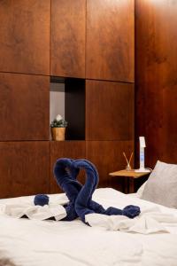 Postel nebo postele na pokoji v ubytování Modul Kometa