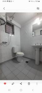 a bathroom with a toilet and a sink at Eli 2 Céntrico Mendoza in Mendoza