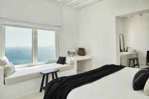 Postel nebo postele na pokoji v ubytování Villa La Piscine Mykonos