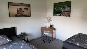 Voodi või voodid majutusasutuse BIG Apartment - 150qm in Bad Liebenwerda toas