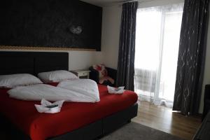 Postel nebo postele na pokoji v ubytování Apartmán NAVRCHU