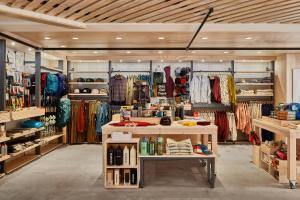 a clothing store with a lot of clothes on display at Field Station Joshua Tree in Yucca Valley