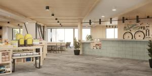 a large room with aasteryasteryasteryasteryasteryasteryasteryasteryasteryasteryastery at Field Station Joshua Tree in Yucca Valley