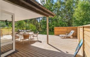 Balkón nebo terasa v ubytování Beautiful Home In Aakirkeby With 3 Bedrooms