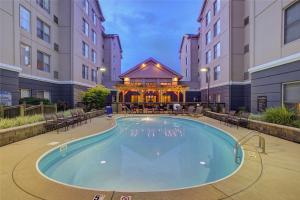 a pool at a hotel with a gazebo at Homewood Suites by Hilton Dayton South in Miamisburg
